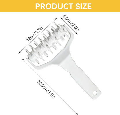 Pizza Dough Docker, Professional Dough Roller with Spikes, Plastic Pizza Pastry Docker Roller Pizza Docking Tool for Home & Commercial Kitchen, 8.1 X 4.7 X 2.6in