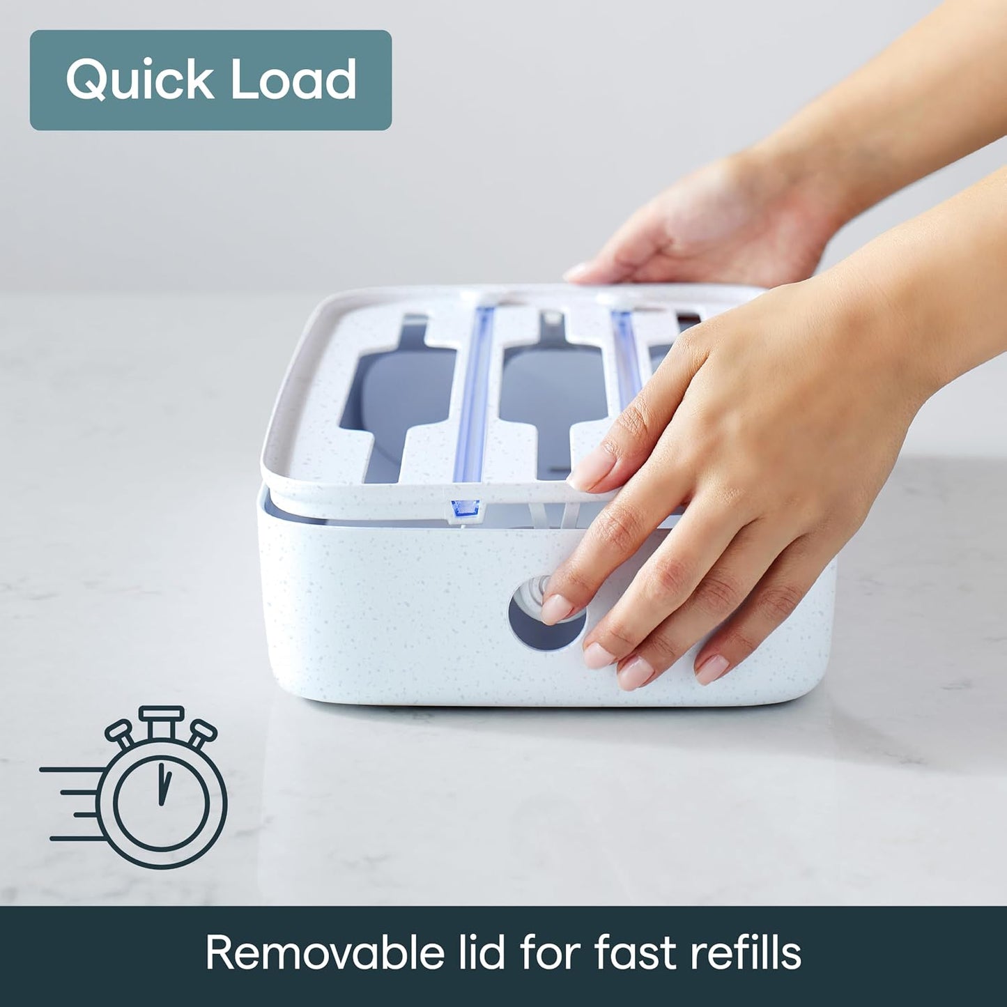 StoraRoll Food Wrap Dispenser 3-in-1, Aluminum Foil Wrap Organizer