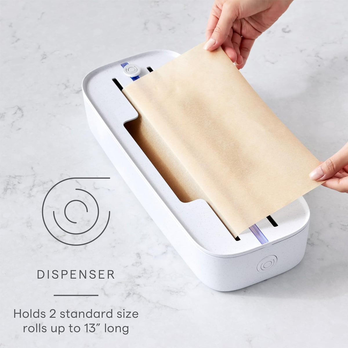 StoraRoll Food Wrap Dispenser 3-in-1, Aluminum Foil Wrap Organizer