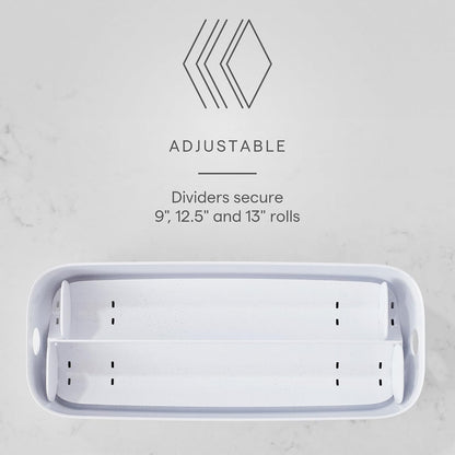 StoraRoll Food Wrap Dispenser 3-in-1, Aluminum Foil Wrap Organizer