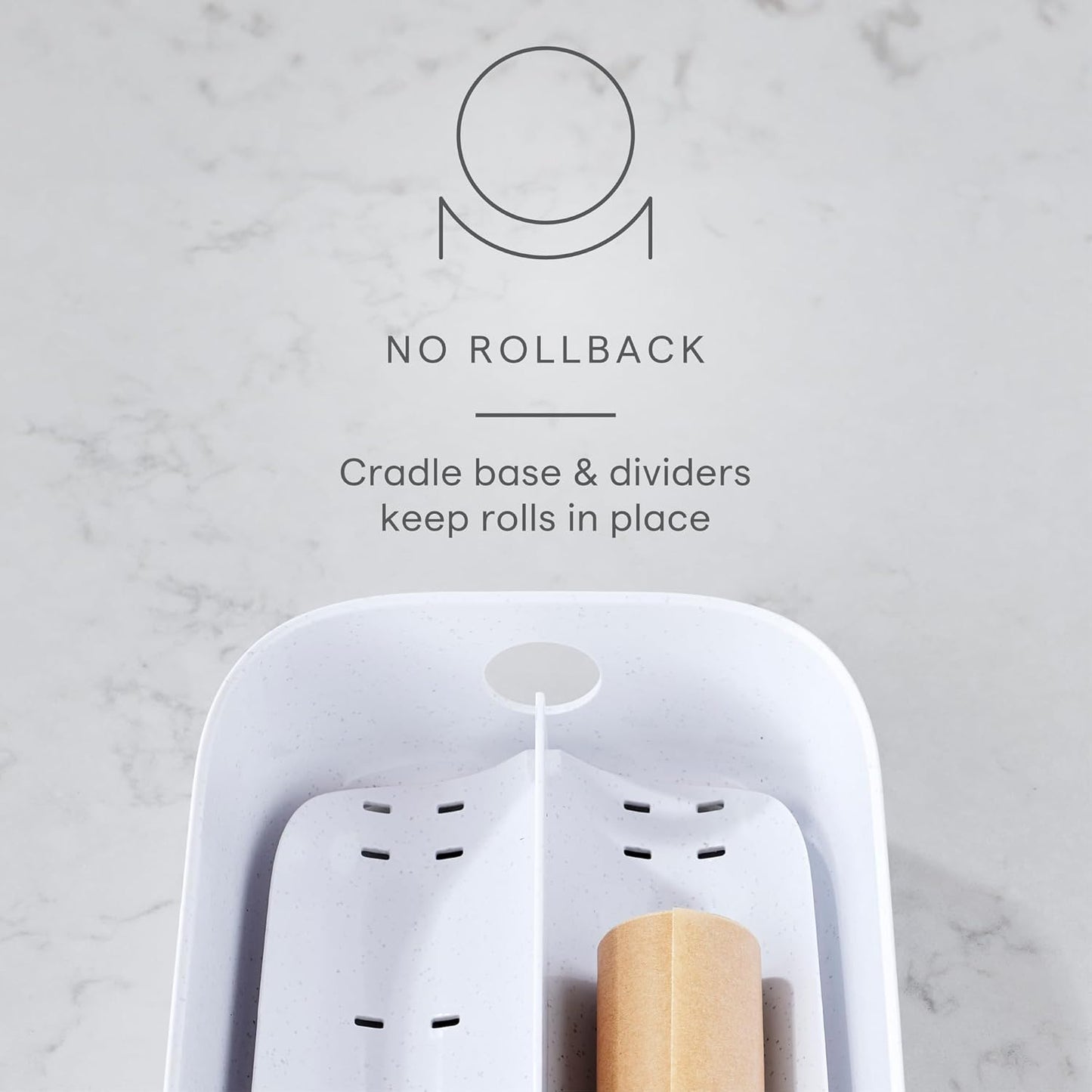 StoraRoll Food Wrap Dispenser 3-in-1, Aluminum Foil Wrap Organizer