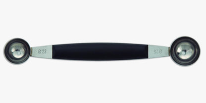Professional Gadgets - Doble Melon Baller - 1" Stainless Steel - Polypropylene Black Handle - Perfect for Melons and More - 7'' Serie, Your Ultimate Kitchen Companion!