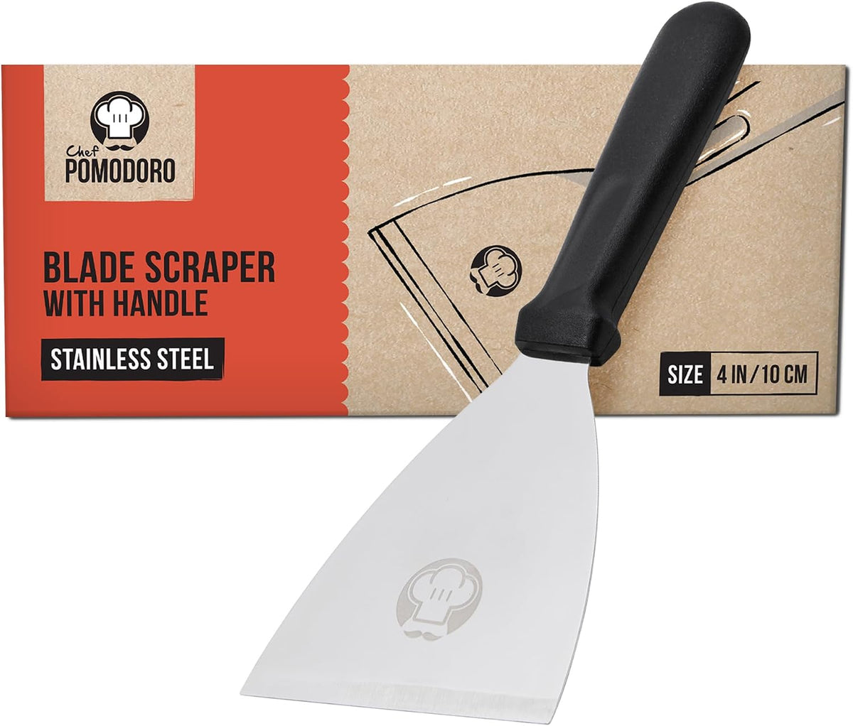 Stainless Steel Bench Scraper, Pizza Dough Cutter, 6 inch