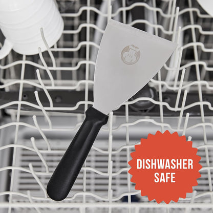 Stainless Steel Bench Scraper, Pizza Dough Cutter, 6 inch