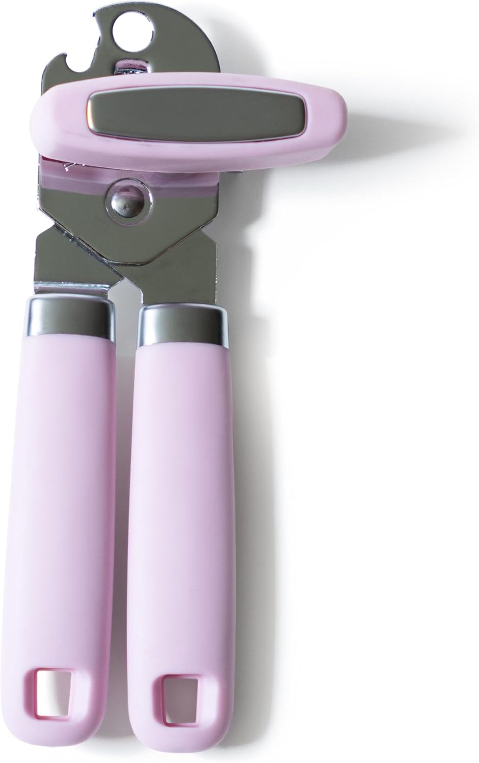 Professional Grade Handheld Manual Multifunction Can Opener & Bottle Opener With Magnet Heavy Duty and Smooth Handle With Comfortable Grip - Pink - EEF Group