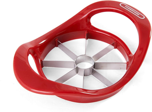 5216371 Professional Plastic Apple Corer/Wedger with Stainless Steel Blades, Red