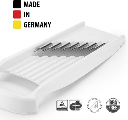 Wave-Waffle XXL PowerLine Crinkle Cut Vegetable Slicer (White) • Wavy Mandoline for Vegetables • Wave/Waffle/Crinkle Cut • Potato Slicer for Lattice Potatoes