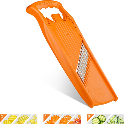 Wave-Waffle XXL PowerLine Crinkle Cut Vegetable Slicer (White) • Wavy Mandoline for Vegetables • Wave/Waffle/Crinkle Cut • Potato Slicer for Lattice Potatoes