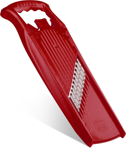 Wave-Waffle XXL PowerLine Crinkle Cut Vegetable Slicer (White) • Wavy Mandoline for Vegetables • Wave/Waffle/Crinkle Cut • Potato Slicer for Lattice Potatoes