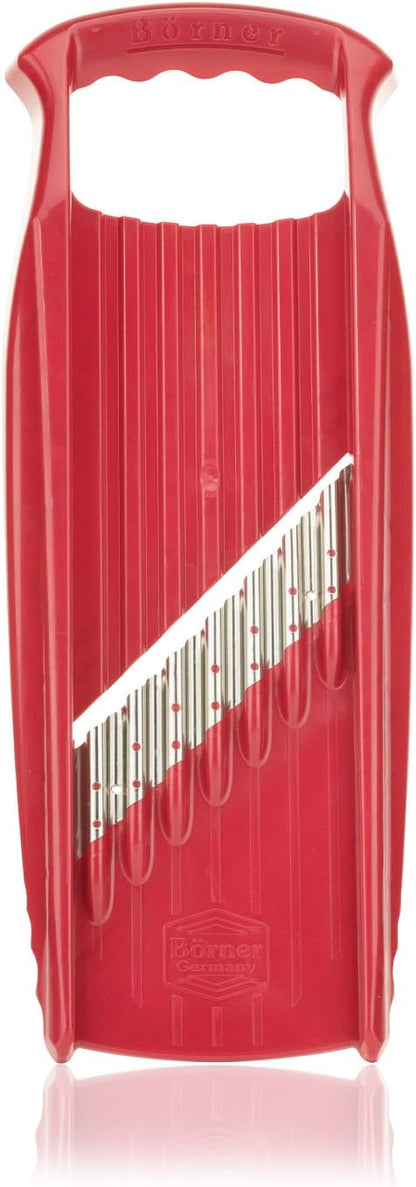 Wave-Waffle XXL PowerLine Crinkle Cut Vegetable Slicer (White) • Wavy Mandoline for Vegetables • Wave/Waffle/Crinkle Cut • Potato Slicer for Lattice Potatoes
