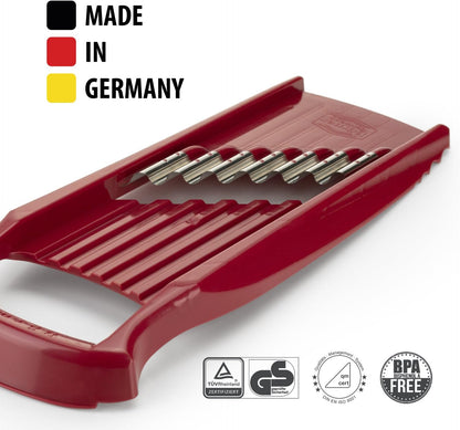 Wave-Waffle XXL PowerLine Crinkle Cut Vegetable Slicer (White) • Wavy Mandoline for Vegetables • Wave/Waffle/Crinkle Cut • Potato Slicer for Lattice Potatoes