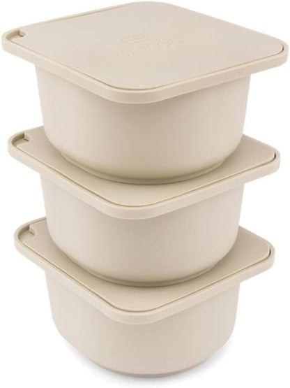 Pizza Dough Proofing Silicone Containers with Lids | Pizza Making Accessories | The Perfect Pizza | Set of 6 | Multi Yellow (2 Dough, 2 Olive, 2 Yellow) | Original Size (make 12" Pizzas)