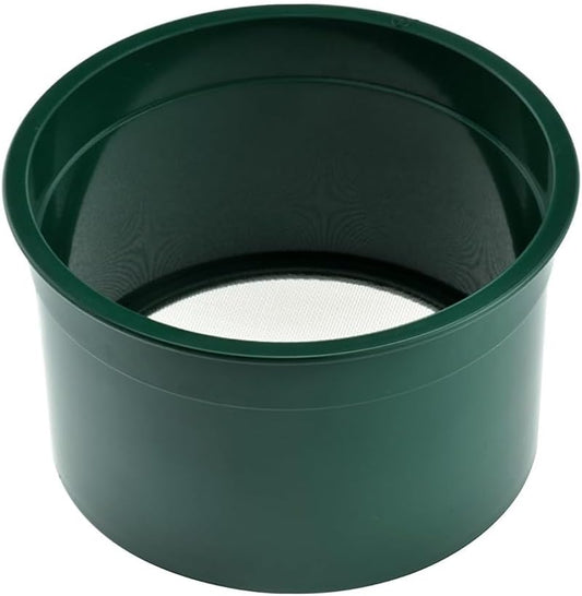 5.5 Inch Mini Stackable Classifier Gold Prospecting Pan - 50 Holes/Square Inch Stainless Steel Mesh Sifting Pan, Green