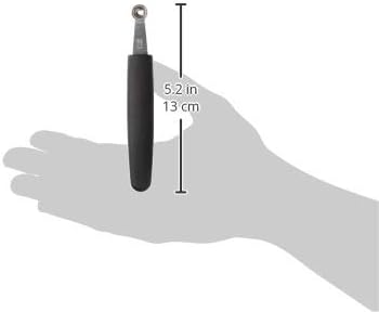 Melon Baller, 3/8 Inch,Black, 1" x 1" x 6"