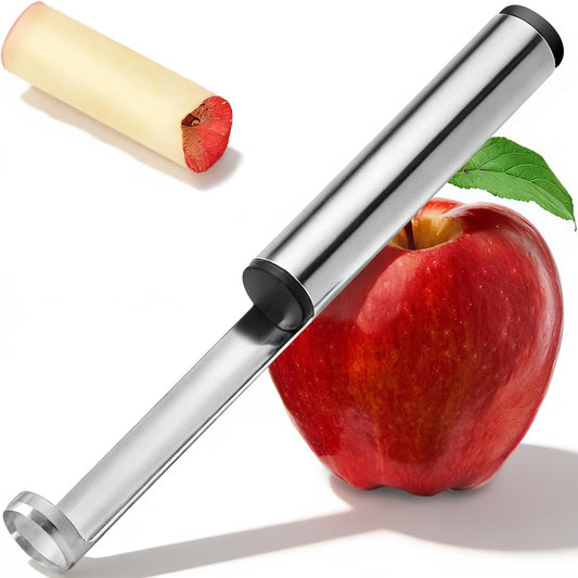 Premium Apple Corer Tool with Sharp Blade, Sturdy Apple Core Remover, Stainless Steel Corer for Apple and Pear, Easy to Use and Clean