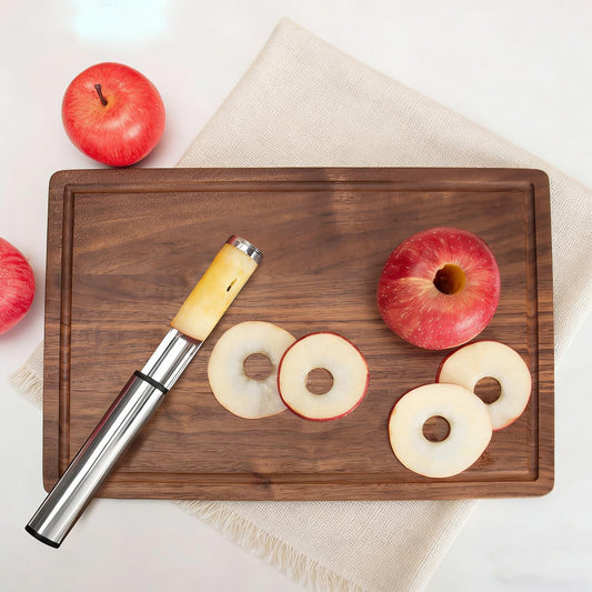 Premium Apple Corer Tool with Sharp Blade, Sturdy Apple Core Remover, Stainless Steel Corer for Apple and Pear, Easy to Use and Clean