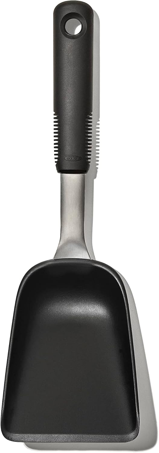 Good Grips Sheet Pan Roasting Scoop for Vegetables and More, Black