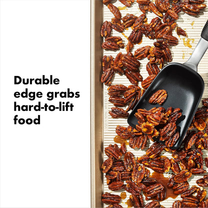 Good Grips Sheet Pan Roasting Scoop for Vegetables and More, Black