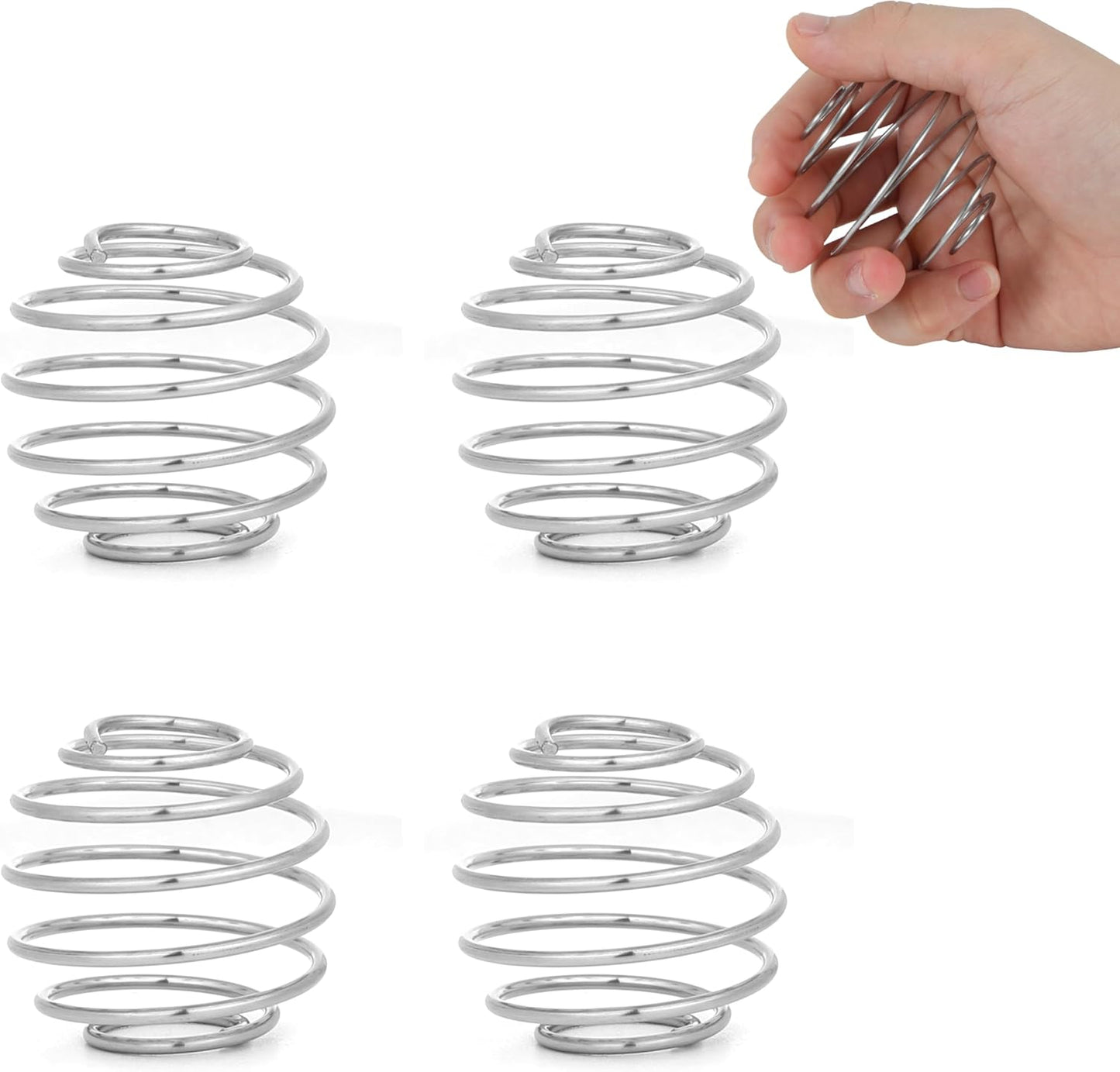 2 Pack Stainless Steel Shaker Ball for Protein Shakes, Wire Whisk Mixer Balls for Shaker Bottles, Fast & Smooth Mixing (2)