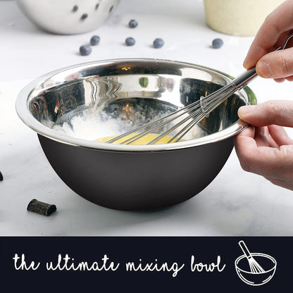 Stainless Steel Mixing Bowls Set, 5-Piece Meal Prep & Food Storage