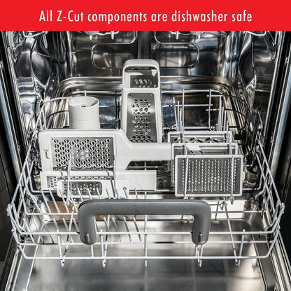 Z-Cut Spiralizer 3-in-1 Vegetable Spiralizer, Faster Grating Technology, Zoodles, Gray