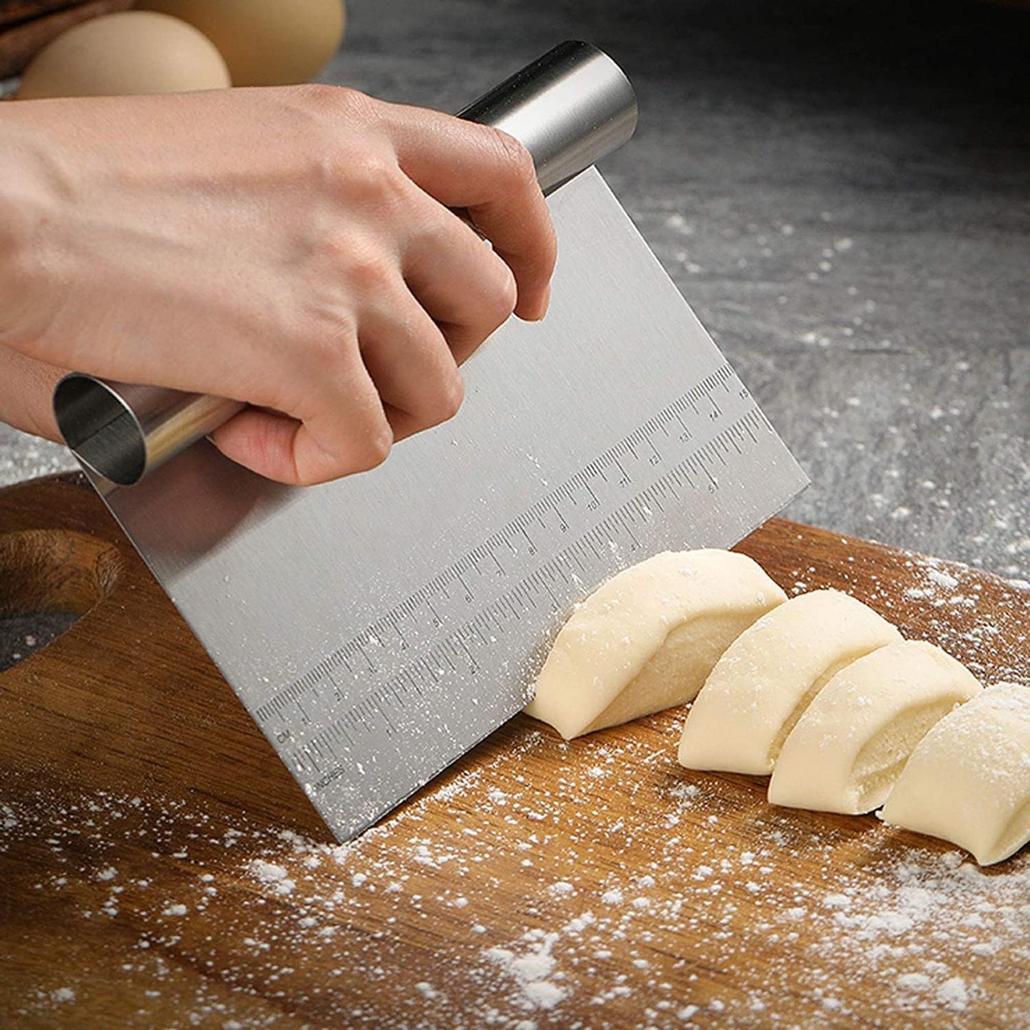 3 pcs Pizza Tool Set Including Pastry Pizza Roller, Pizza Dough Docker that Time-Saving and Dough Cutter (3 pcs)