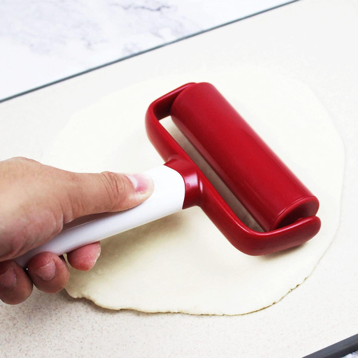 3 pcs Pizza Tool Set Including Pastry Pizza Roller, Pizza Dough Docker that Time-Saving and Dough Cutter (3 pcs)