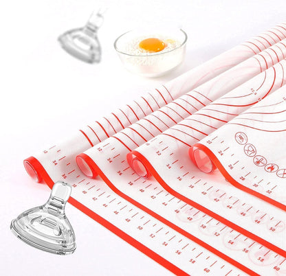 3 pcs Pizza Tool Set Including Pastry Pizza Roller, Pizza Dough Docker that Time-Saving and Dough Cutter (3 pcs)