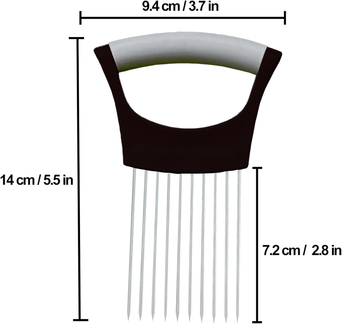 Onion Holder for Slicing | Kitchen Chopper Assistant Tool, Vegetable Cutter with Protective Cover, For Tomato, Lemon, Potato, Egg, Food Slice Assistant
