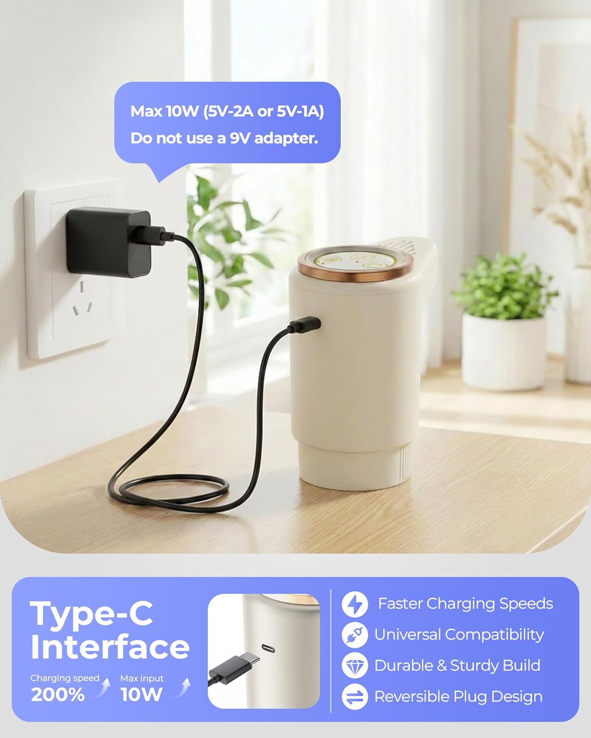 Water Jug Pump for 5 Gallon Bottle – Portable Electric USB-C Charging Dispenser, Dual Powerful Motors, Fast Flow, Fits 2-5 Gallon Jugs – Ideal for Home, Office, Camping, RV, Dark Black
