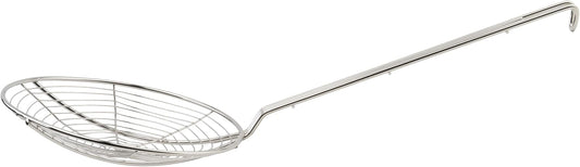 Round Spiral Skimmer, 9-Inch, Nickel