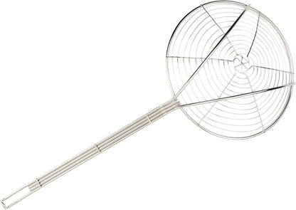 Round Spiral Skimmer, 9-Inch, Nickel