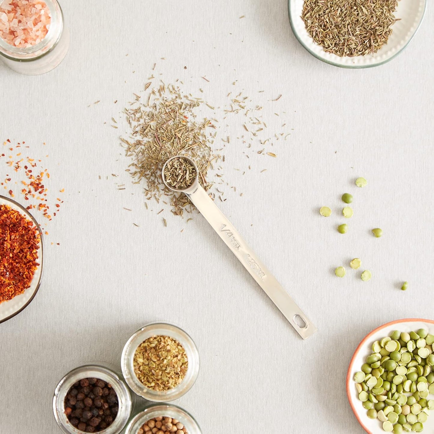 Endurance Kitchen Collection Open Stock Measuring Spoon, Stainless Steel, Dishwasher Safe, 0.5-Teaspoon