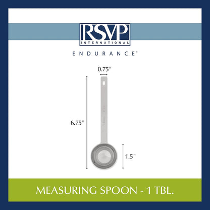 Endurance Kitchen Collection Open Stock Measuring Spoon, Stainless Steel, Dishwasher Safe, 0.5-Teaspoon