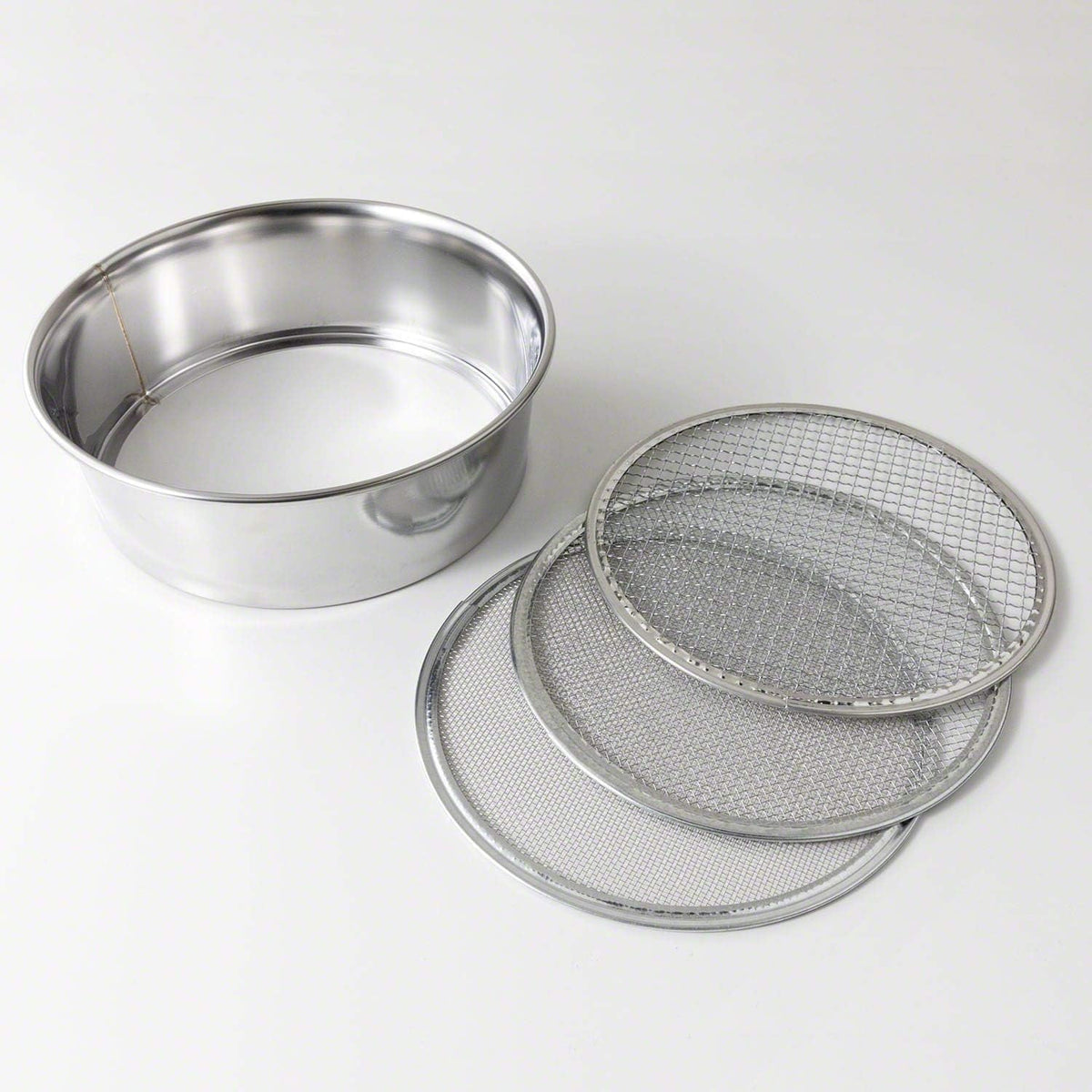 Wazakura 3PCS Soil Sieve Set 8.25in (210mm), 3 Sieve Mesh Filter Sizes