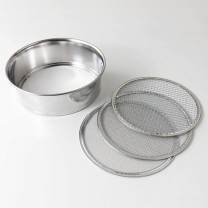 Wazakura 3PCS Soil Sieve Set 8.25in (210mm), 3 Sieve Mesh Filter Sizes