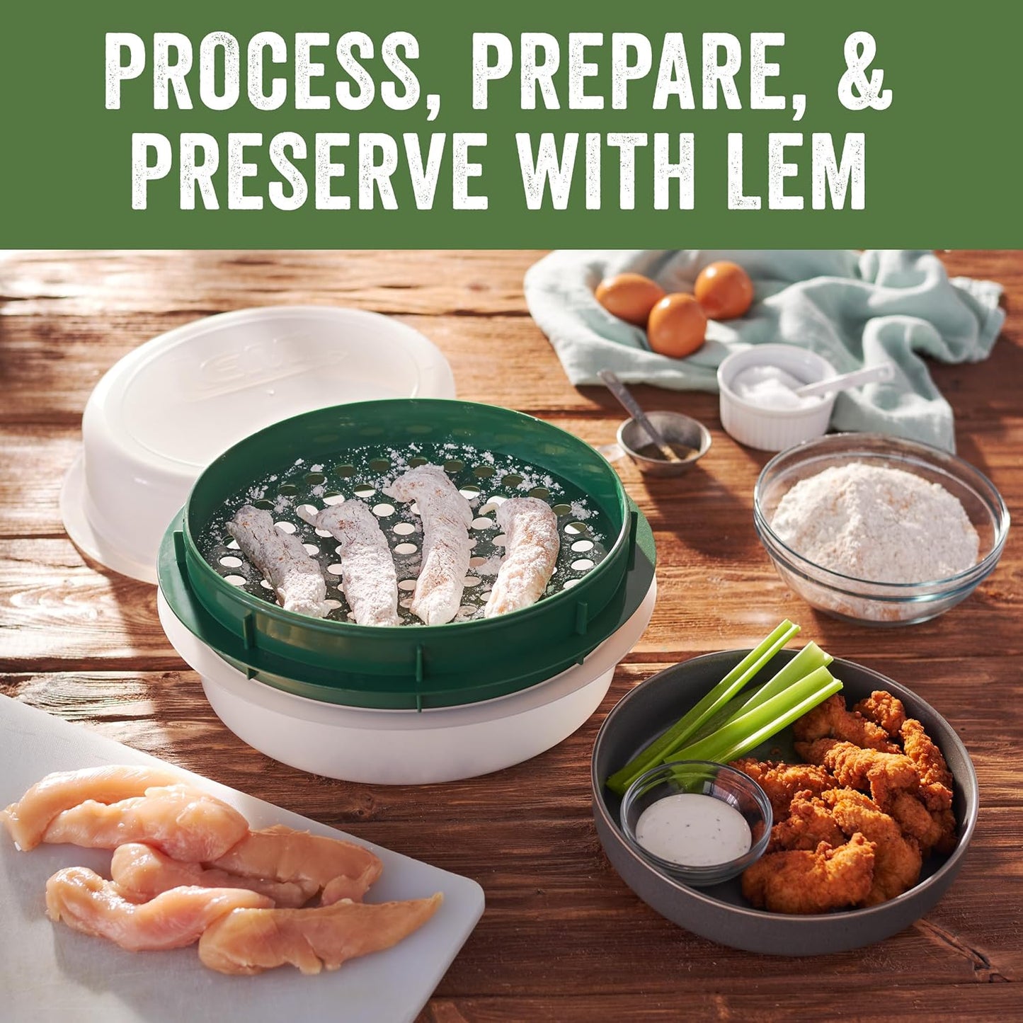 Products Batter Bowl, Translucent and Green