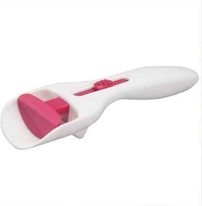 Cupcake Scoop, Slide Button Cake Batter Dispensing Spoon Pastry Spatula Spoon Home Baking Tool for DIY Cupcake, Ice Cream Ball, Cookie(White)