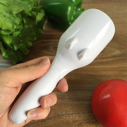 Cupcake Scoop, Slide Button Cake Batter Dispensing Spoon Pastry Spatula Spoon Home Baking Tool for DIY Cupcake, Ice Cream Ball, Cookie(White)