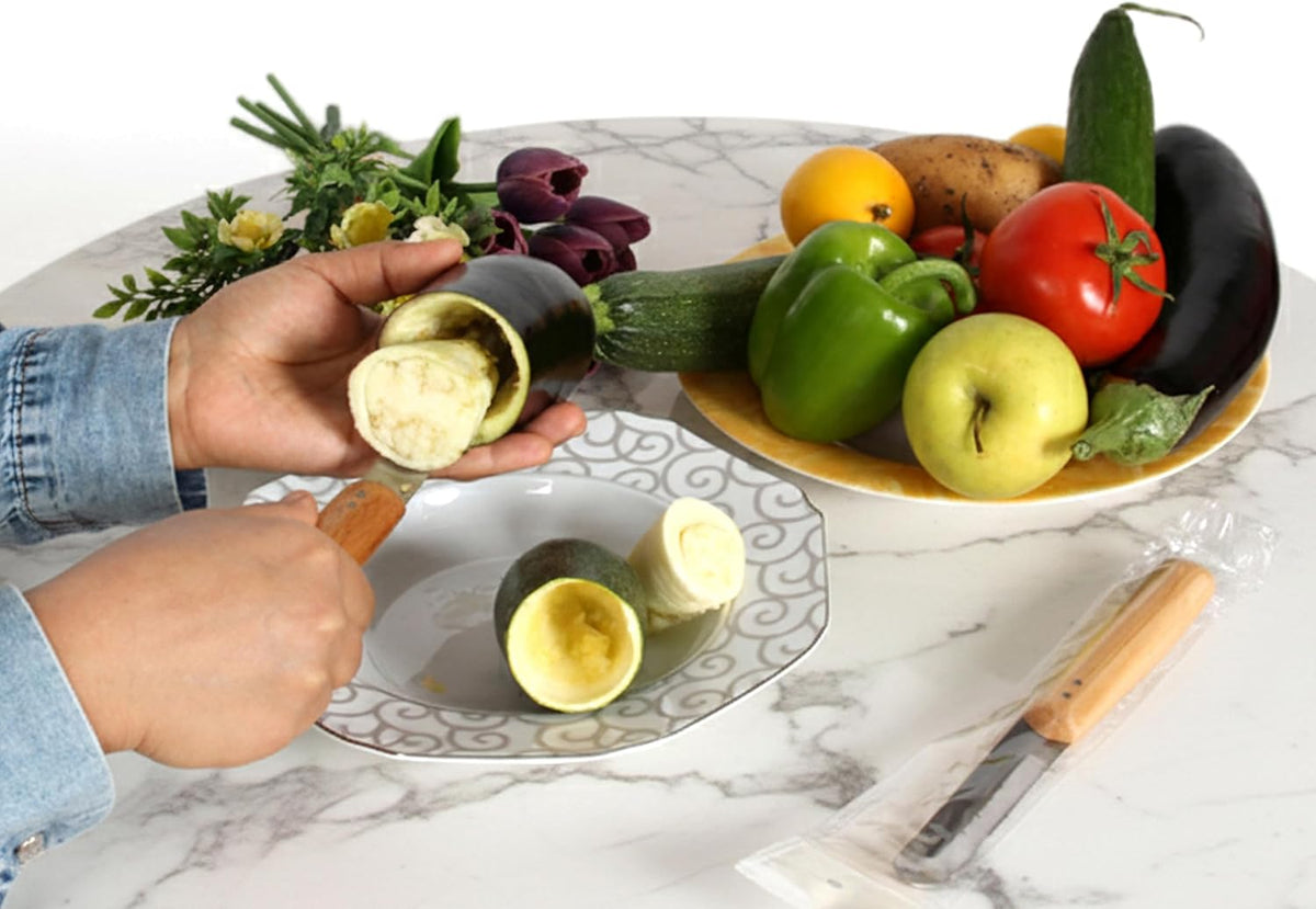 Vegetable Corer Tool, Zucchini & Eggplant Corer, Stainless Steel Corer