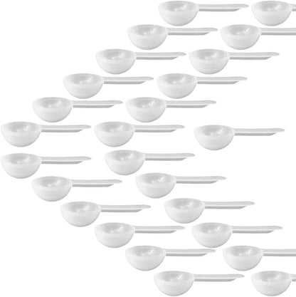 1 Tablespoon Measure Spoon Short Handle Scoops for Canisters . Made in USA. Dual Use Powder Measure for 1 Teaspoon to 1 Tablespoon Scoop. Protein, Spices, Coffee Scoop. BPA Free (10 count)