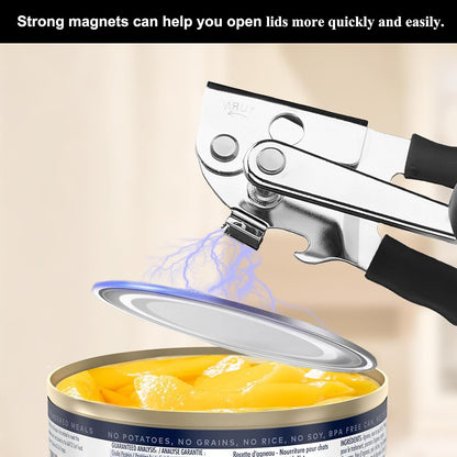 Commercial Can Opener, Heavy Duty Can Opener Manual with Magnet