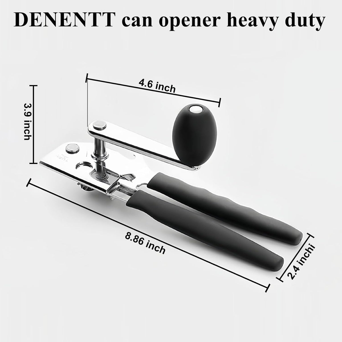 Commercial Can Opener, Heavy Duty Can Opener Manual with Magnet