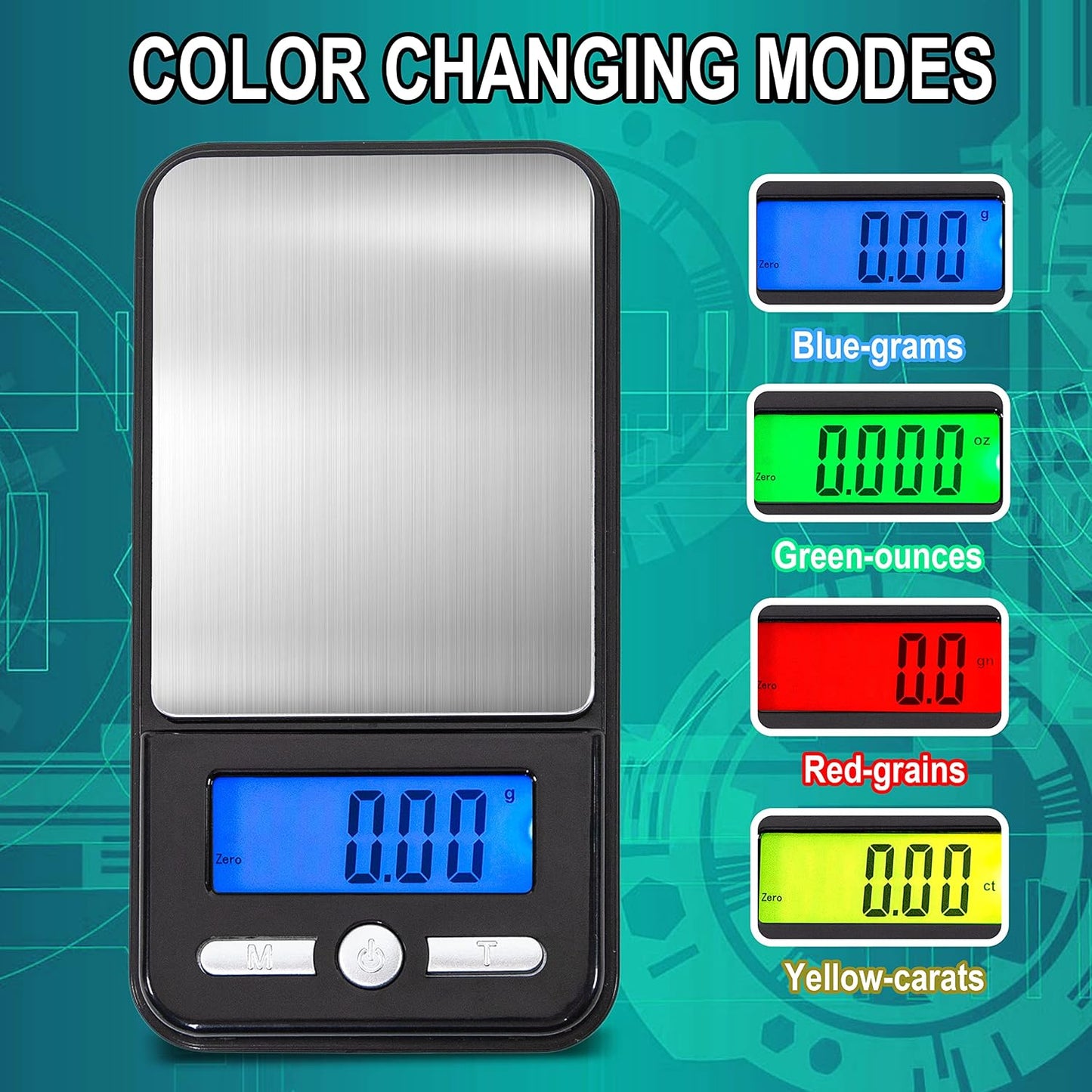 Digital Pocket Scale AC Series 1200g x 0.1g | High Precision 0.1g Accuracy Mini Gram Scale for Kitchen, Lab, Jewelry, Coin Scale, Small Digital Gram Scale Portable Travel Scale