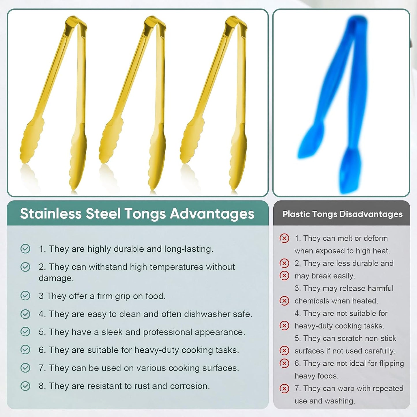 12 Pack Buffet Tongs Serving Tongs Stainless steel Kitchen Tongs 7inch | stainless steel Utility Tongs with scalloped grip for buffets, parties, catering, salad bars, appetizers, desserts and ice