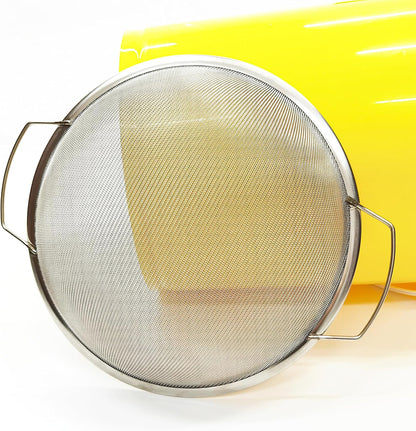 2 Pack Stainless Steel 60 Mesh Paint Strainer Fits Nicely Over a 5 Gallon Bucket and Filters Out Particulates from Almost Any Liquid, Easy to Use and Clean