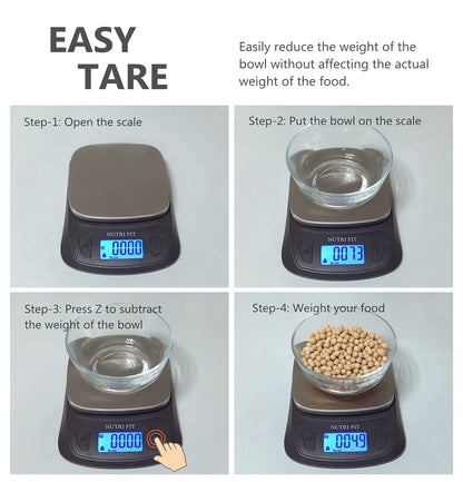 Kitchen Scales Digital Food Scale Cooking in Grams & Ounces Black