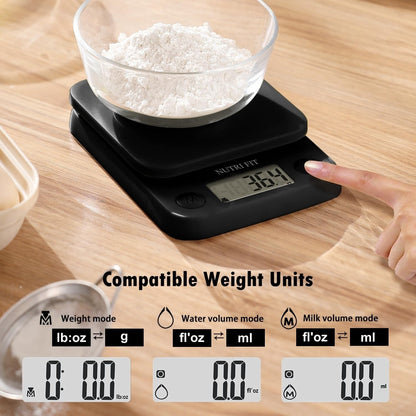 Kitchen Scales Digital Food Scale Cooking in Grams & Ounces Black