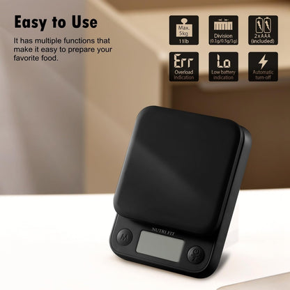 Kitchen Scales Digital Food Scale Cooking in Grams & Ounces Black