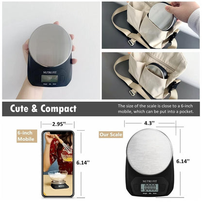 Kitchen Scales Digital Food Scale Cooking in Grams & Ounces Black